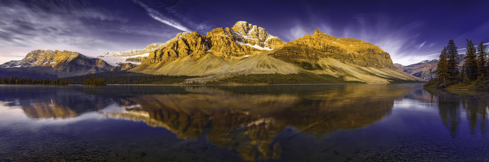 Crowfoot Mountain and Bow Lake